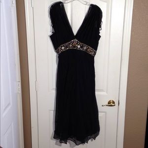 FINAL MARKDOWN Women's Grecian-Style Black Evening Dress medium